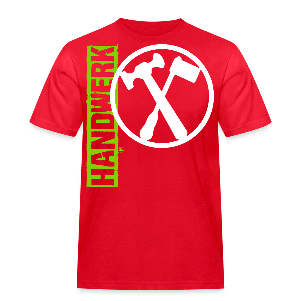 Unisex Workwear T-Shirt "Installateur" Rot Männer Workwear T-Shirt