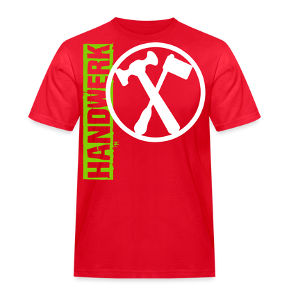 Unisex Workwear T-Shirt "Installateur" Rot Männer Workwear T-Shirt