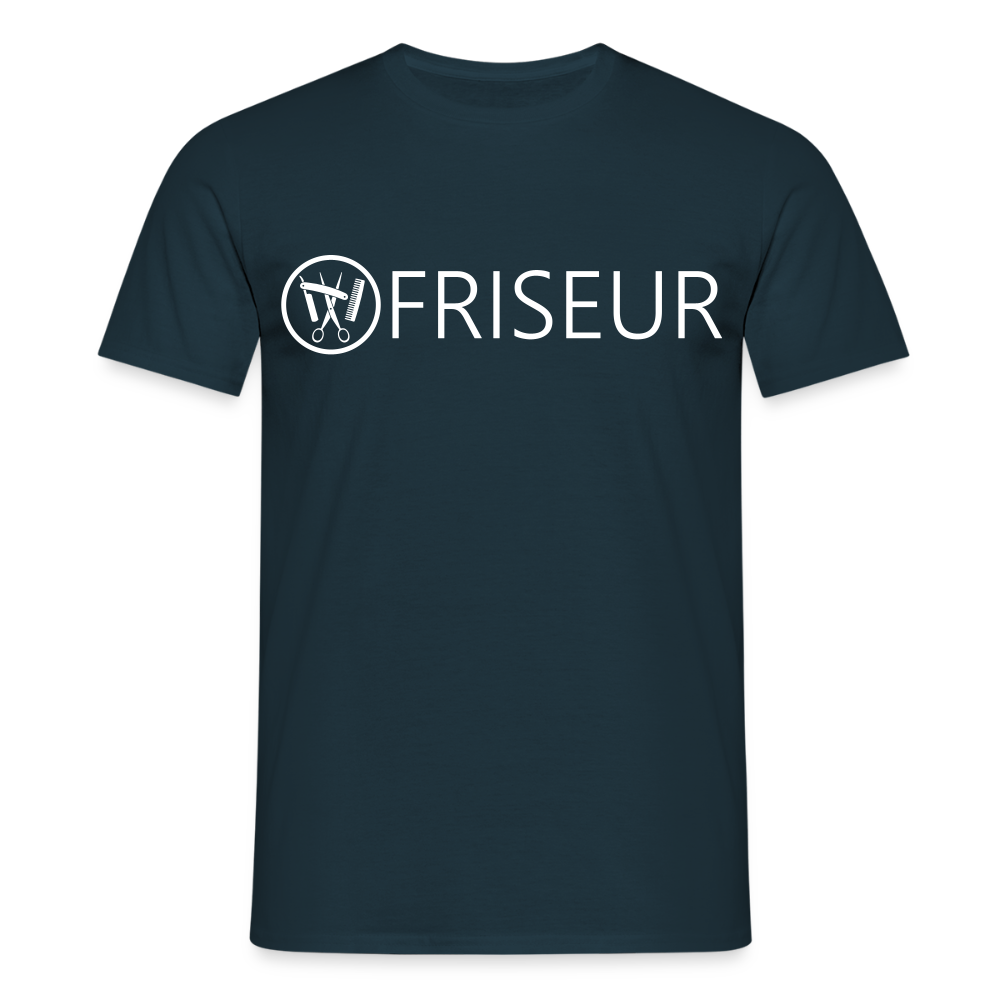 Unisex T-Shirt "Friseur" Navy Männer T-Shirt