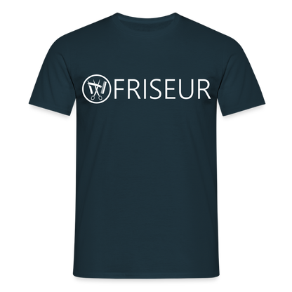 Unisex T-Shirt "Friseur" Navy Männer T-Shirt
