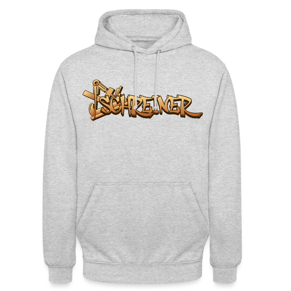 Unisex Hoodie "Schreiner" Hellgrau meliert Unisex Hoodie