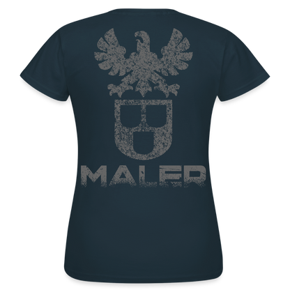 Frauen T-Shirt "Maler" Navy Frauen T-Shirt