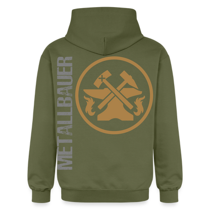Gildan Unisex Softstyle® "Metallbauer" Militärgrün Gildan Unisex Softstyle® Midweight Hoodie