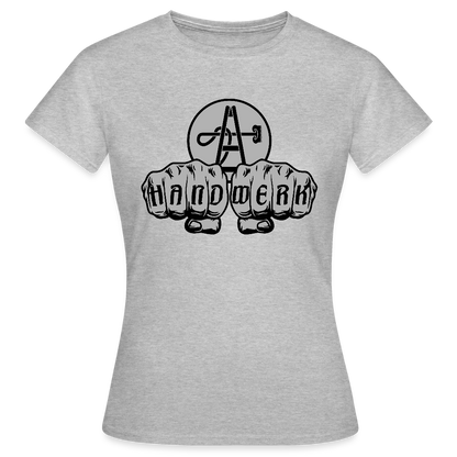 Frauen T-Shirt "Gebäudereiniger" Grau meliert Frauen T-Shirt