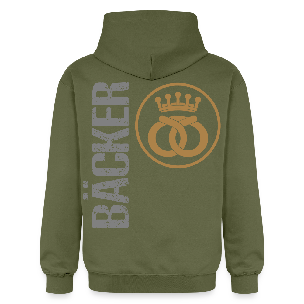Gildan Unisex Softstyle® "Bäcker" Militärgrün Gildan Unisex Softstyle® Midweight Hoodie