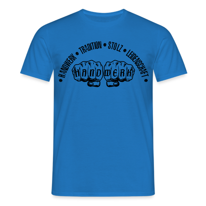 Unisex T-Shirt "Tradition/Stolz/Leidenschaft" Royalblau Männer T-Shirt