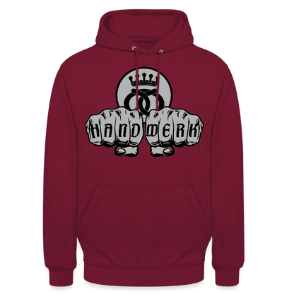 Unisex Hoodie "Bäcker" Bordeaux Unisex Hoodie