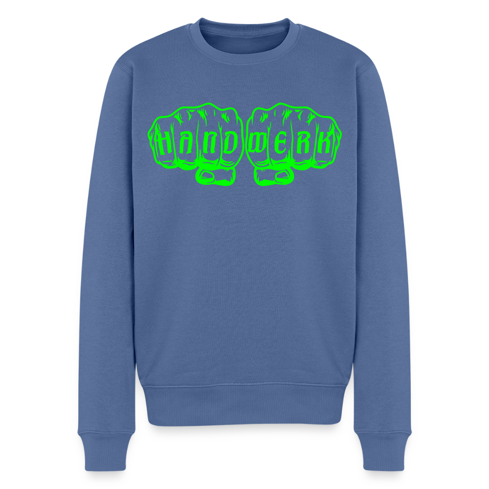 Unisex Premium Pullover "Raumausstatter" neongrün Taubenblau Männer Premium Pullover