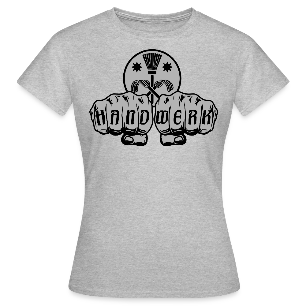 Frauen T-Shirt "Schornsteinfeger" Grau meliert Frauen T-Shirt