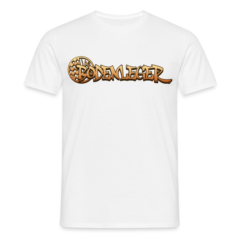 Unisex T-Shirt "Bodenleger" Weiß Männer T-Shirt