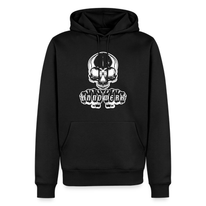 Männer Premium Hoodie "Skull-Handwerk" Schwarz Männer Premium Hoodie