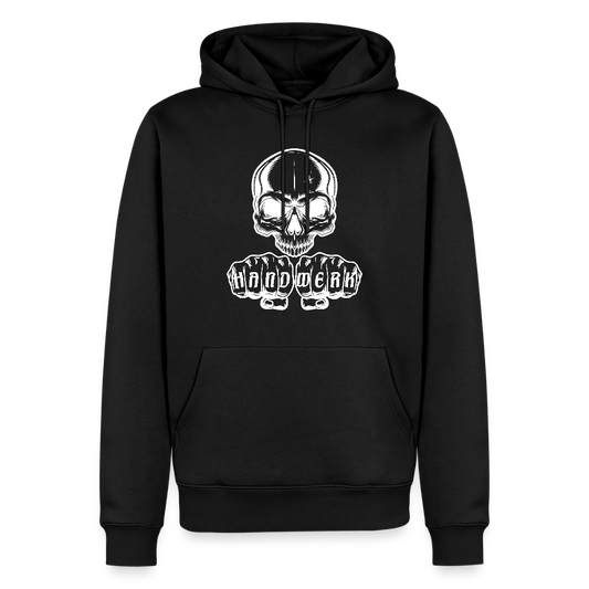 Männer Premium Hoodie "Skull-Handwerk" Schwarz Männer Premium Hoodie