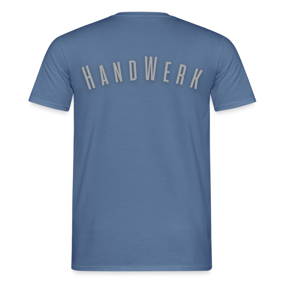 Unisex T-Shirt "Handwerk" Taubenblau Männer T-Shirt