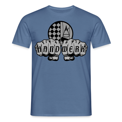 Unisex T-Shirt "Bodenleger" Taubenblau Männer T-Shirt