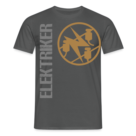 Unisex T-Shirt "Elektriker" Anthrazit Männer T-Shirt
