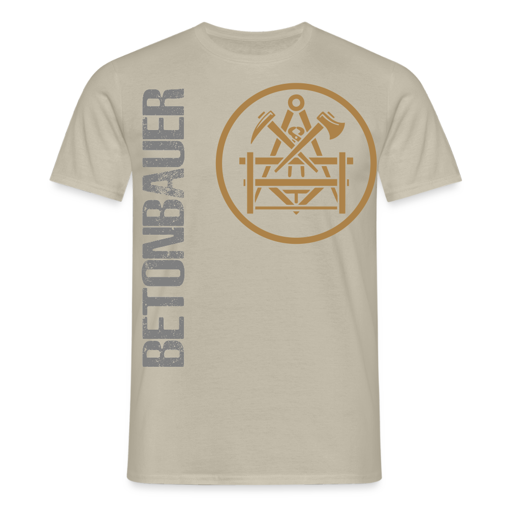 Unisex T-Shirt "Betonbauer" Sandbeige Männer T-Shirt