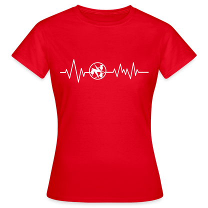 Frauen T-Shirt "Elektriker" Rot Frauen T-Shirt