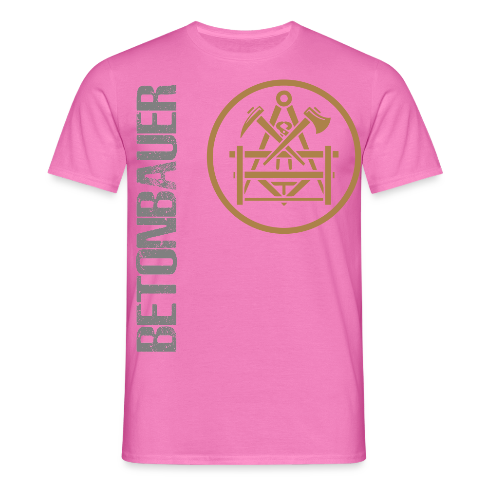 Unisex T-Shirt "Betonbauer" Pink Männer T-Shirt