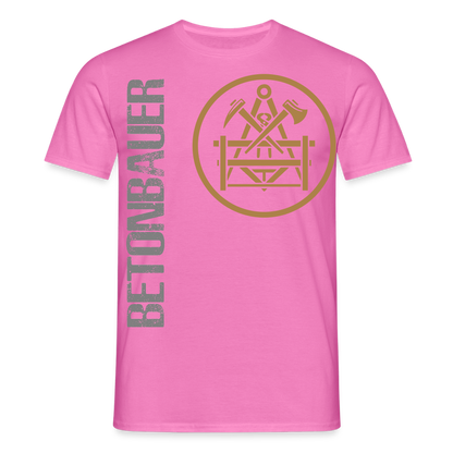 Unisex T-Shirt "Betonbauer" Pink Männer T-Shirt