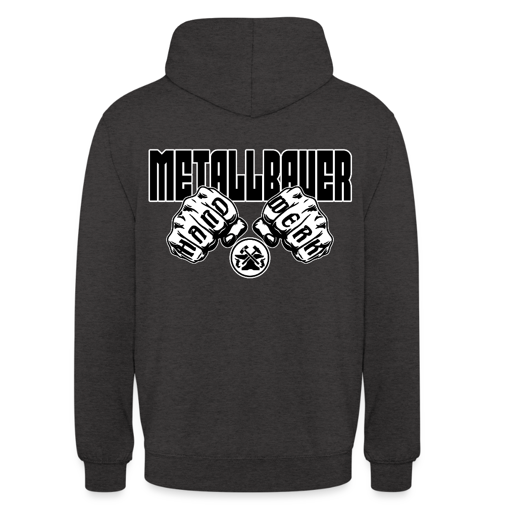 Unisex Hoodie "Metallbauer" (beidseitig bedruckt) Anthrazit Unisex Hoodie