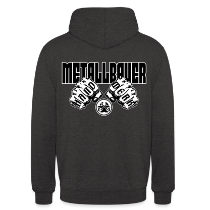 Unisex Hoodie "Metallbauer" (beidseitig bedruckt) Anthrazit Unisex Hoodie