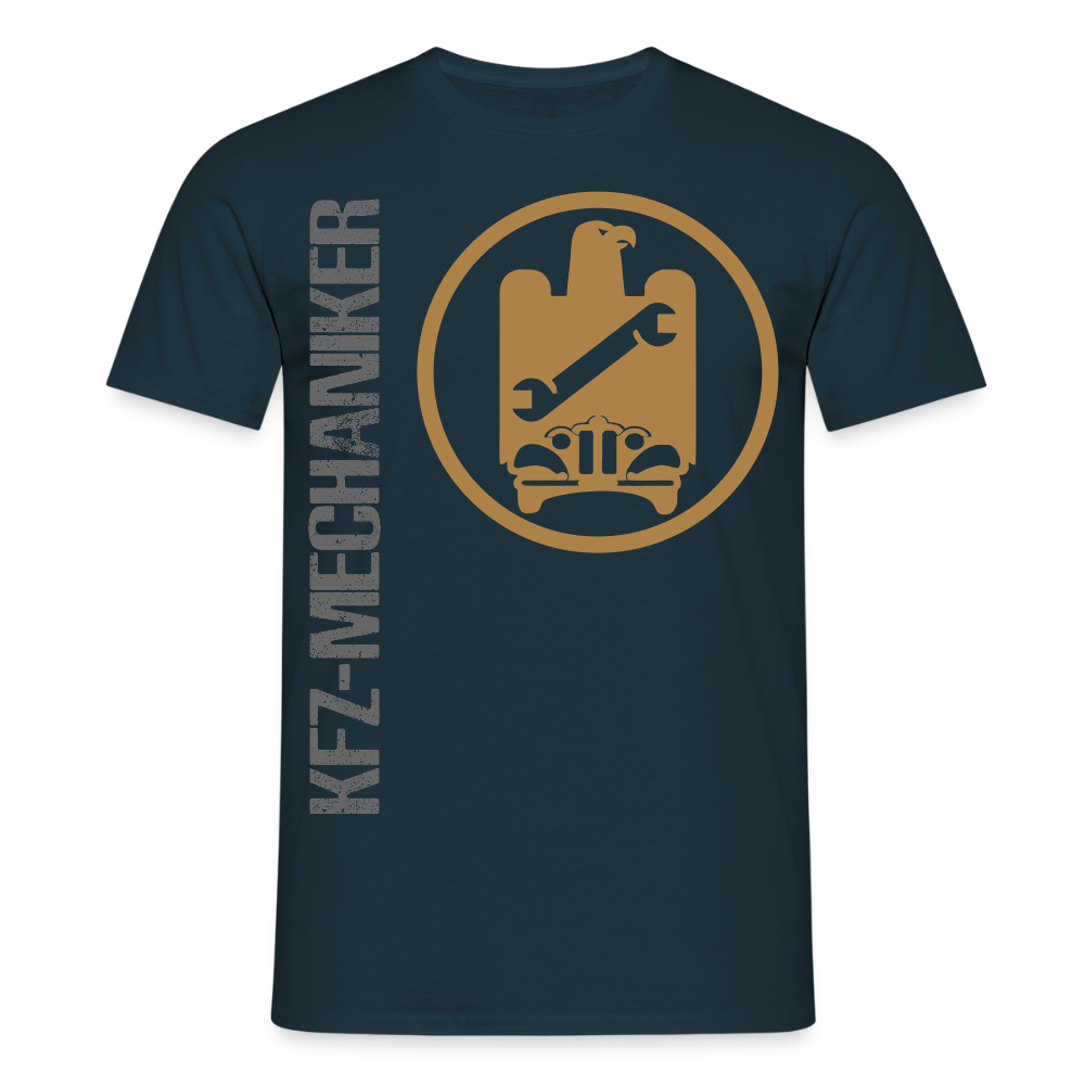 Unisex T-Shirt "KFZ-Mechaniker" Navy Männer T-Shirt
