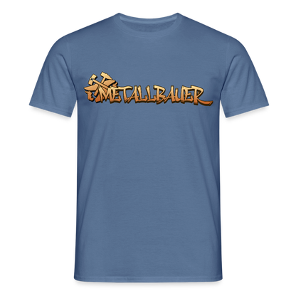 Unisex T-Shirt "Metallbauer" Taubenblau Männer T-Shirt