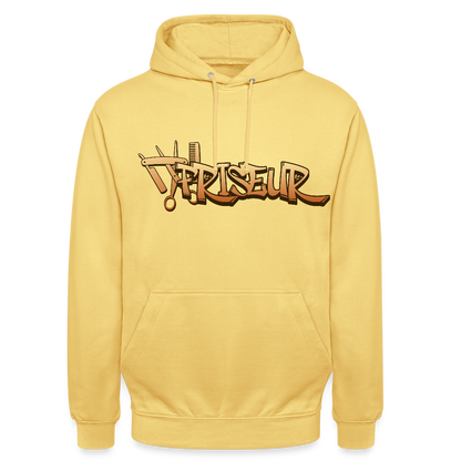 Unisex Hoodie "Friseur" Zitronengelb Unisex Hoodie