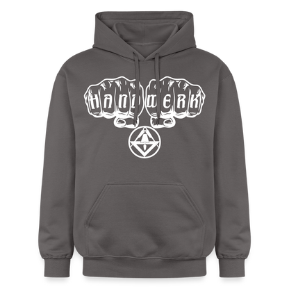 Gildan Unisex Softstyle® "Stuckateur" Dunkelgrau Gildan Unisex Softstyle® Midweight Hoodie