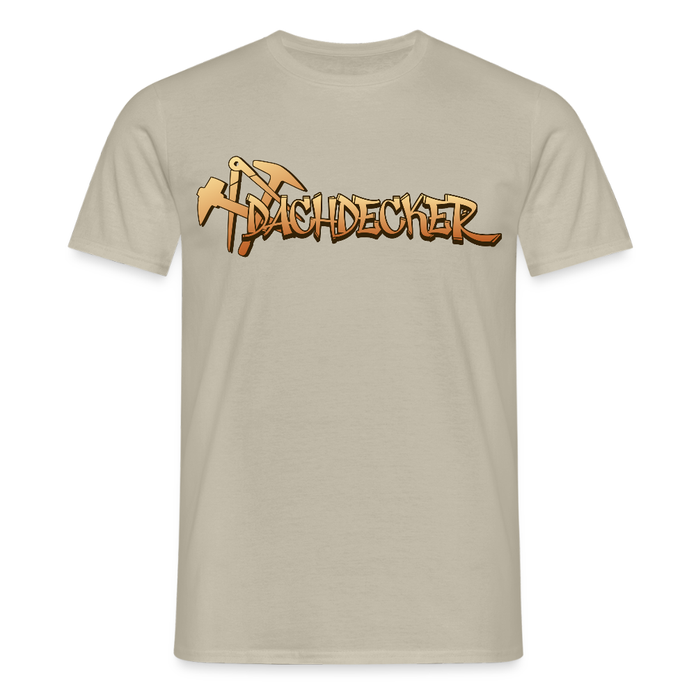 Unisex T-Shirt "Dachdecker" - Sandbeige