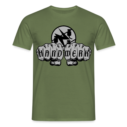 Unisex T-Shirt "Elektriker" Militärgrün Männer T-Shirt
