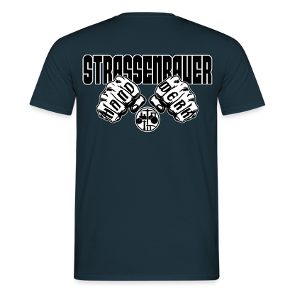 Unisex T-Shirt "Strassenbauer" Navy Männer T-Shirt