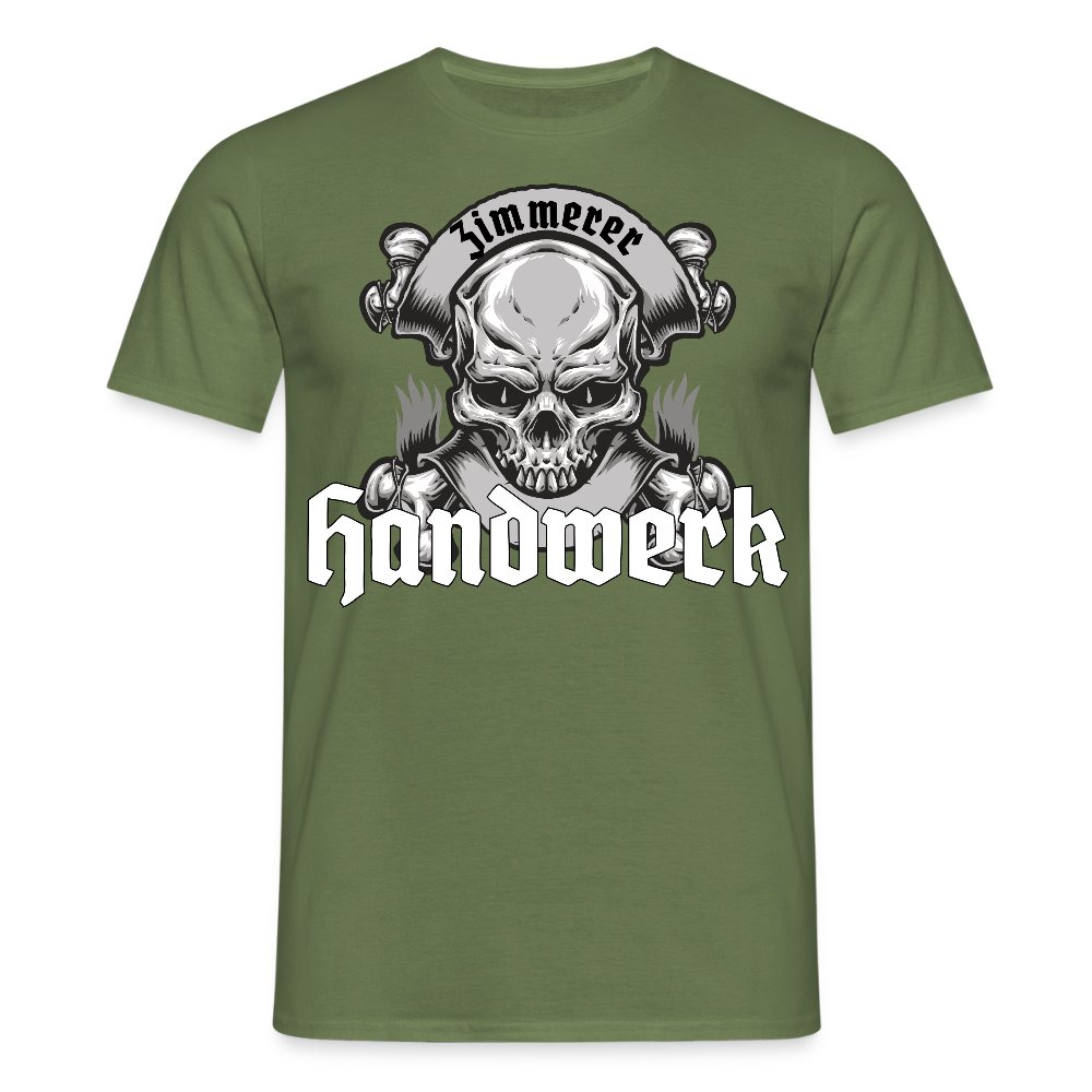 Unisex T-Shirt "Skull-Zimmerer" Militärgrün Männer T-Shirt