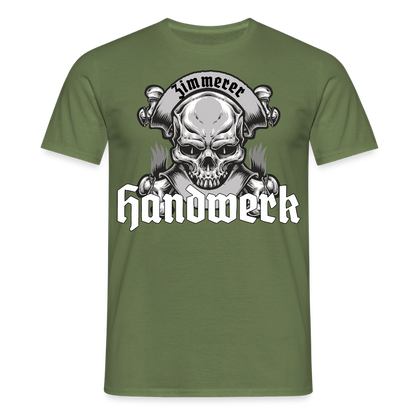 Unisex T-Shirt "Skull-Zimmerer" Militärgrün Männer T-Shirt