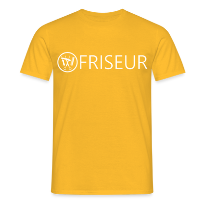 Unisex T-Shirt "Friseur" Gelb Männer T-Shirt