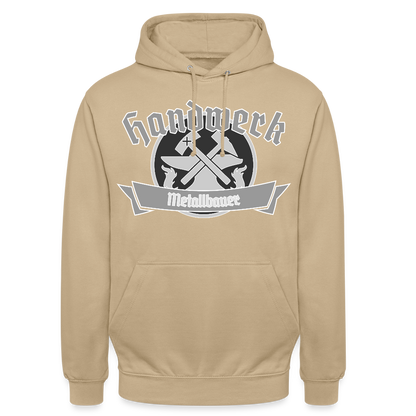 Unisex Hoodie "Metallbauer" Beige Unisex Hoodie