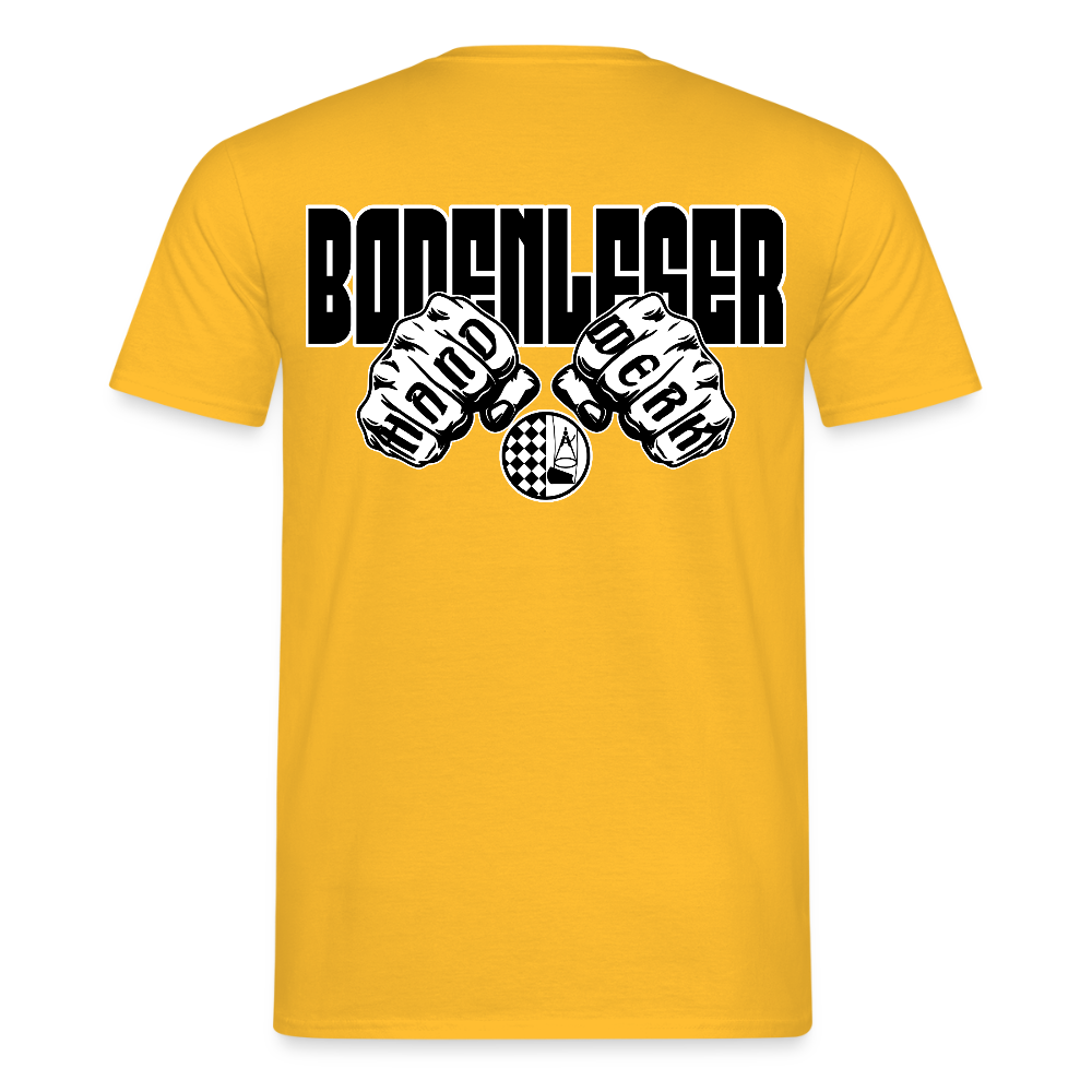 Unisex T-Shirt "Bodenleger" Gelb Männer T-Shirt