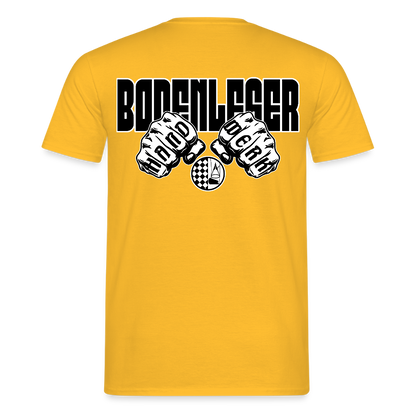 Unisex T-Shirt "Bodenleger" Gelb Männer T-Shirt