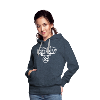 Frauen Premium Hoodie "Zimmermann" - Jeansblau