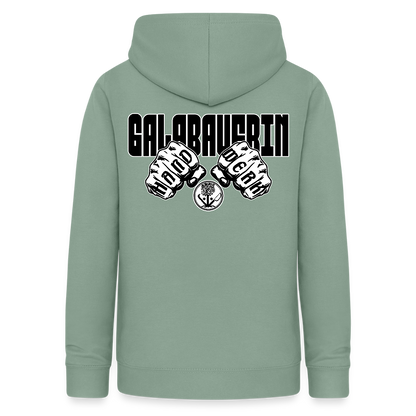 Frauen Hoodie "GaLaBauerin" (beidseitig beruckt) Graugrün Frauen Hoodie