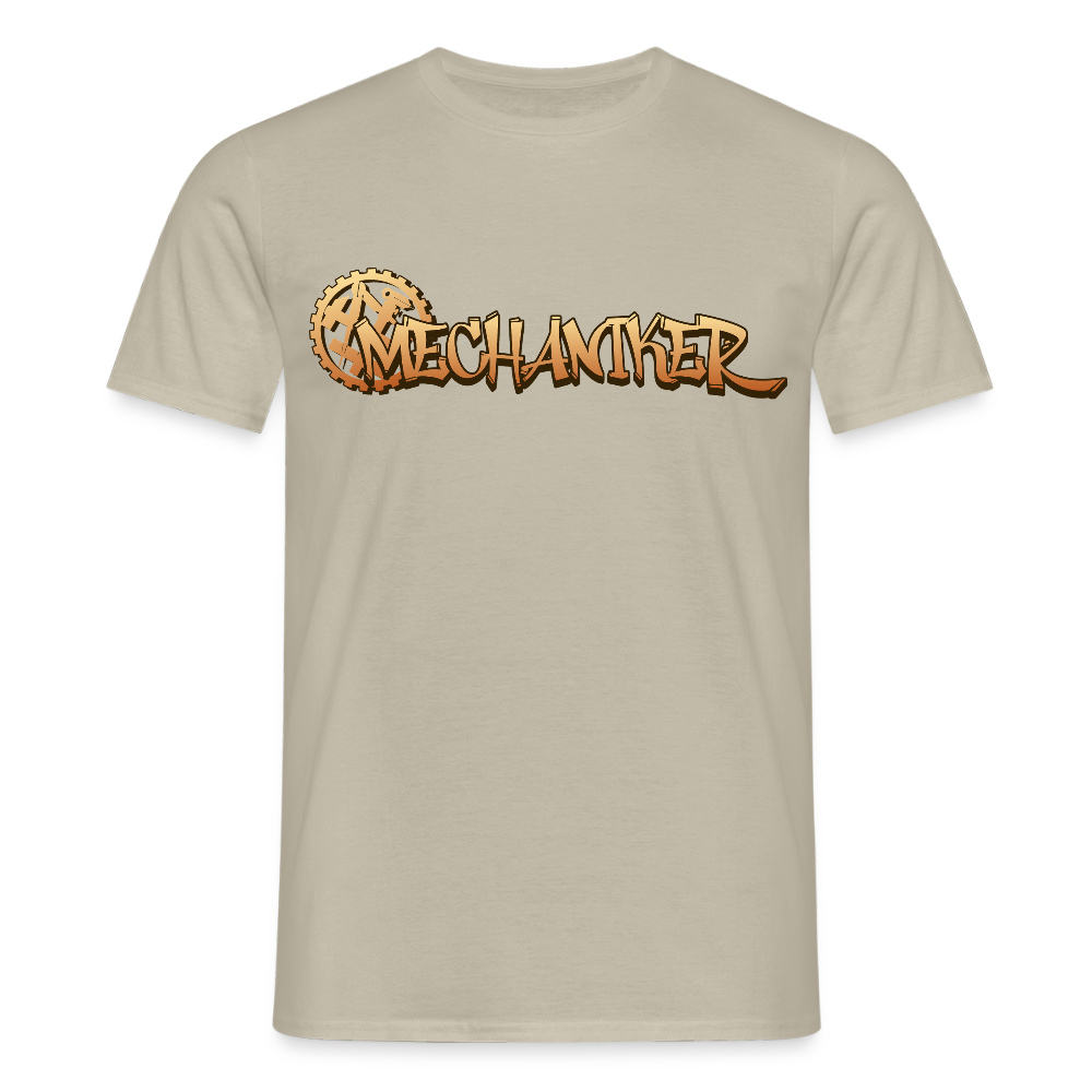 Unisex T-Shirt "Mechaniker" Sandbeige Männer T-Shirt