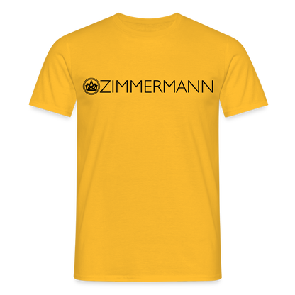 Unisex T-Shirt "Zimmermann" Gelb Männer T-Shirt