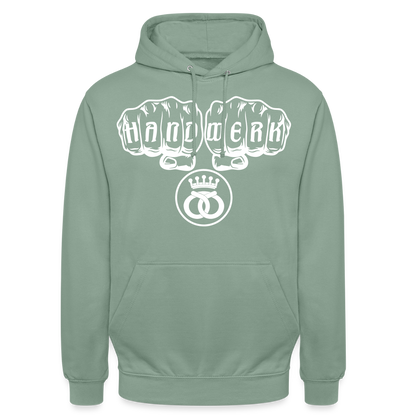 Unisex Hoodie "Bäcker" Graugrün Unisex Hoodie