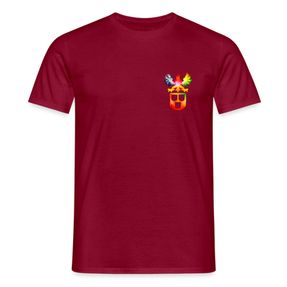 Unisex T-Shirt "Maler" (beidseitig bedruckt) - Ziegelrot