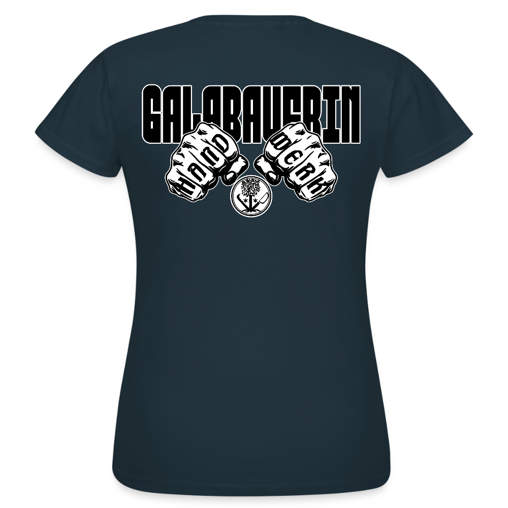 Frauen T-Shirt "GaLaBauerin" (beidseitig bedruckt) Navy Frauen T-Shirt