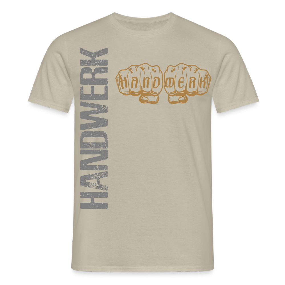 Unisex T-Shirt "Handwerk24" Sandbeige Männer T-Shirt