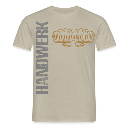 Unisex T-Shirt "Handwerk24" Sandbeige Männer T-Shirt