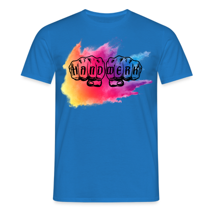 Unisex T-Shirt "Holy-Handwerk" Royalblau Männer T-Shirt