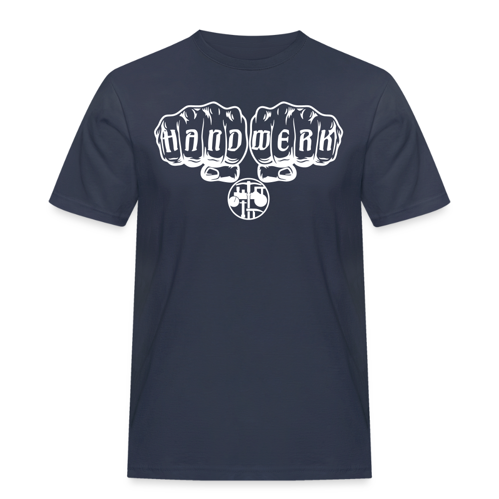 Männer Workwear T-Shirt "Strassenbauer" Navy Männer Workwear T-Shirt