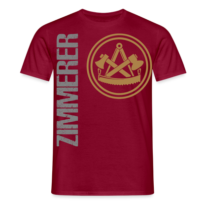 Unisex T-Shirt "Zimmerer" Ziegelrot Männer T-Shirt